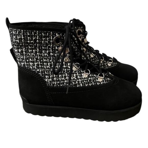 Larroude Vail Black Tweed/Suede Ankle Boots – 8.5 - Picture 4 of 8